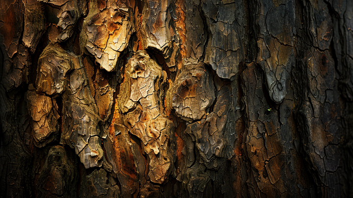 bark of a very old tree